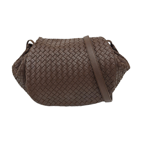 Calfskin Shoulder Bag Brown