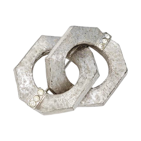Metal Silver Brooch