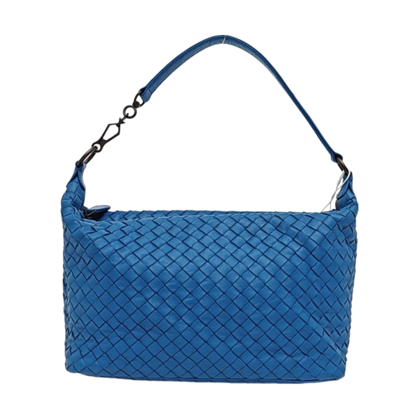 Lambskin Top Handle Bag Blue