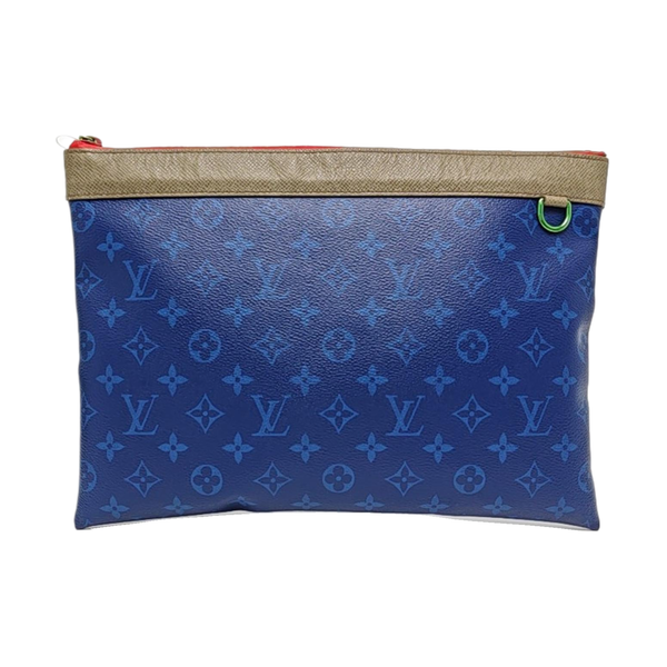 DISCOVERY Monogram Coated Canvas Blue