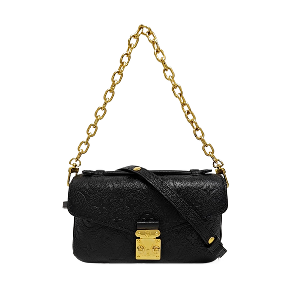 MÉTIS EAST WEST Monogram Calfskin Black