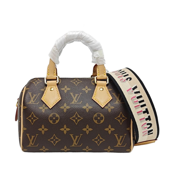 SPEEDY 20 Monogram Coated Canvas Brown