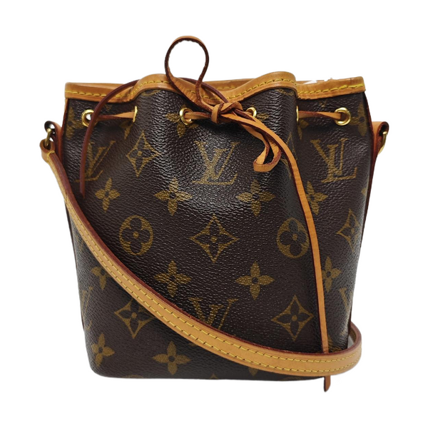 NÉONOÉ Nano Monogram Coated Canvas Brown