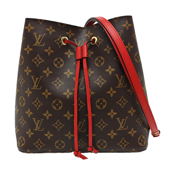 Authenticated pre-owned NÉONOÉ MM Monogram Coated Canvas Brown - Bucket Bag at Looply