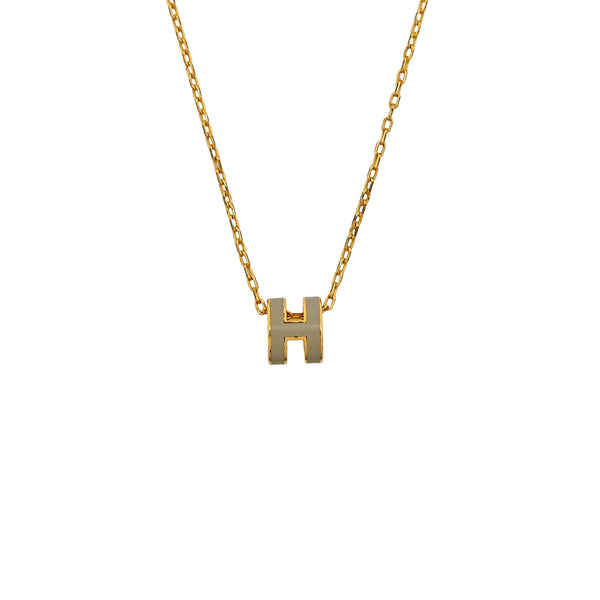 Pop H Metal Gold Necklace