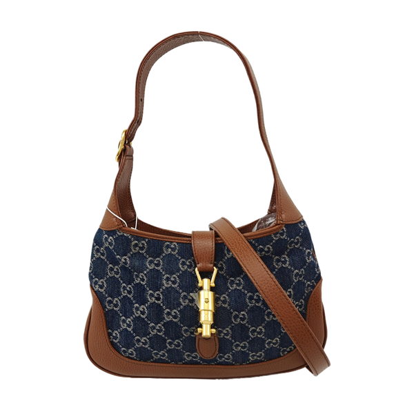 Jackie 1961 Small Monogram Denim Blue
