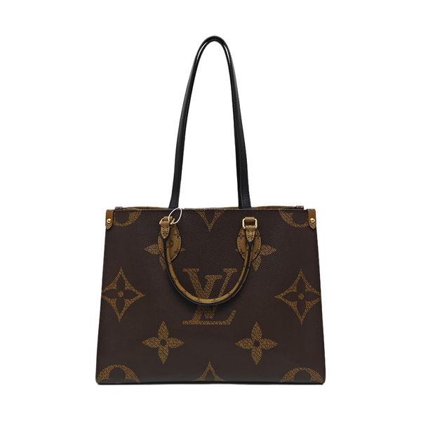 ONTHEGO MM Monogram Coated Canvas Brown
