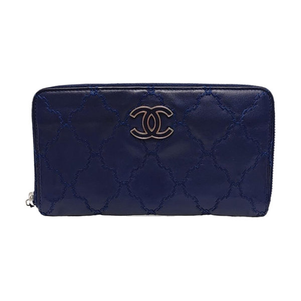 Quilted Calfskin Blue