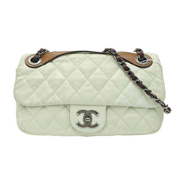 Quilted Calfskin Shoulder Bag Green