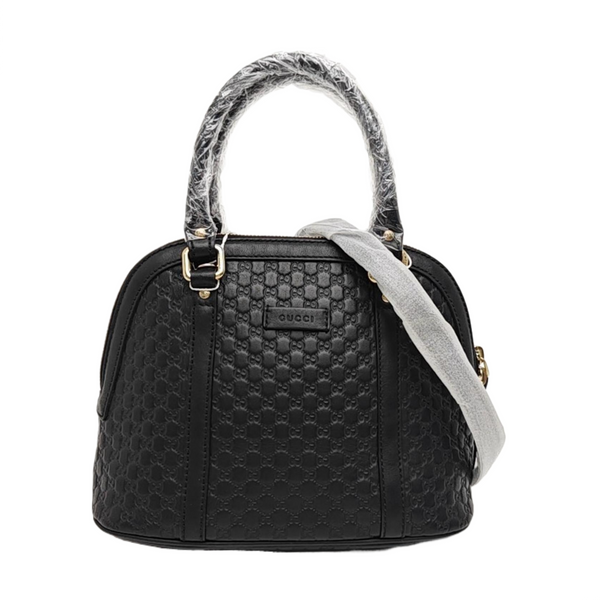 Microguccissima Monogram Calfskin Black