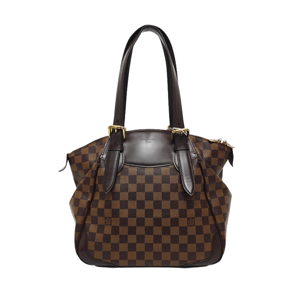 VERONA MM Damier Ebene Coated Canvas Brown