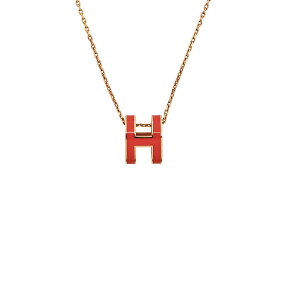 Pop H Metal Rose Gold Necklace