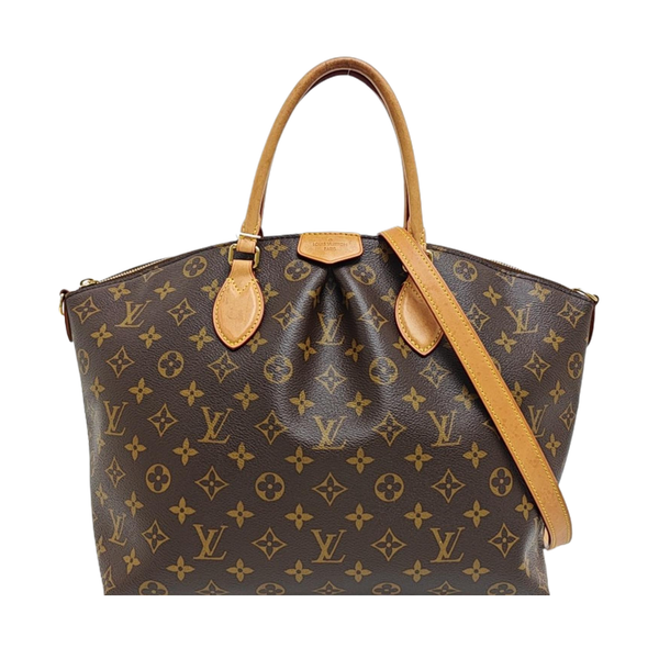 BOETIE MM Monogram Coated Canvas Brown