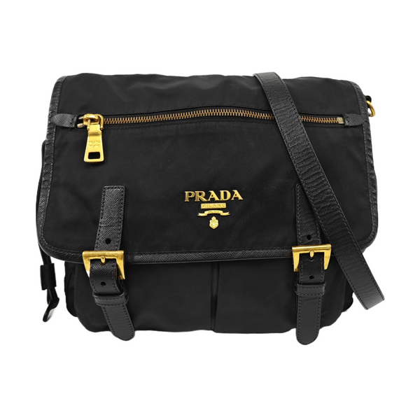 Vela Messenger Bag Nylon Black