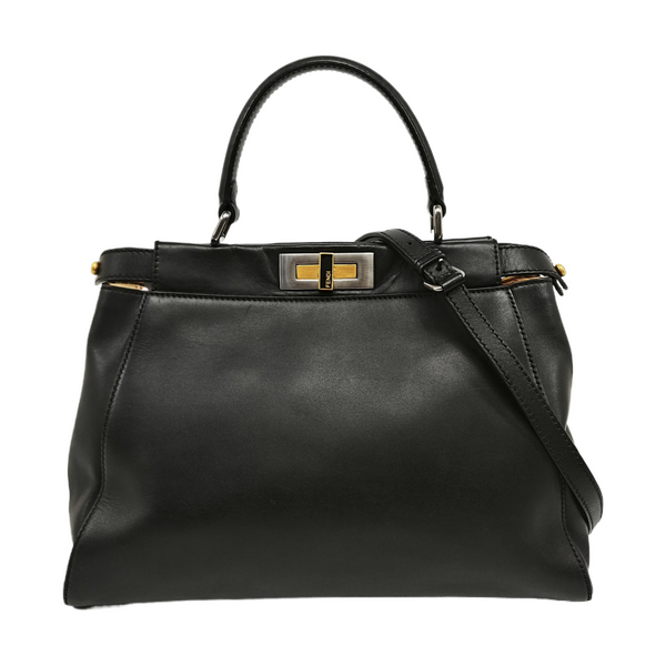 Peekaboo Medium Calfskin Black