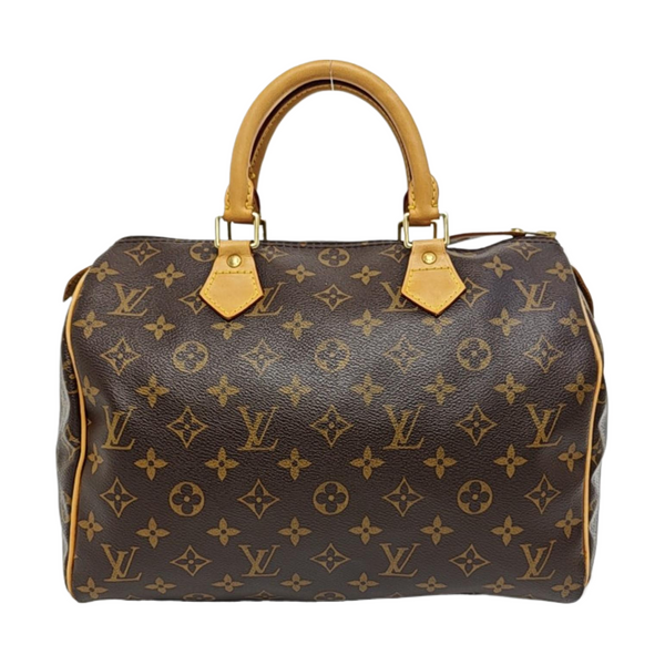 SPEEDY 30 Monogram Coated Canvas Brown