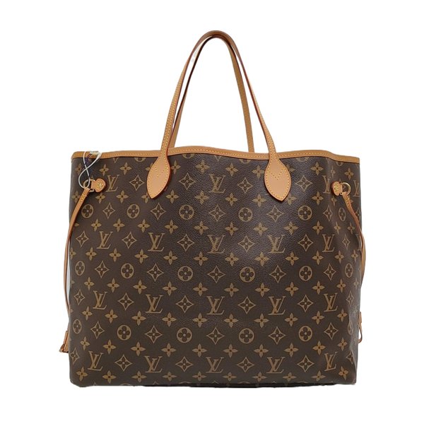 NEVERFULL GM Monogram Coated Canvas Brown