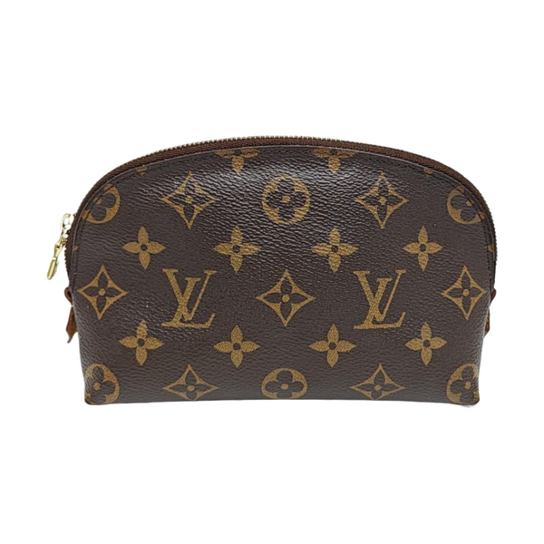 COSMETIC PM Monogram Coated Canvas Brown