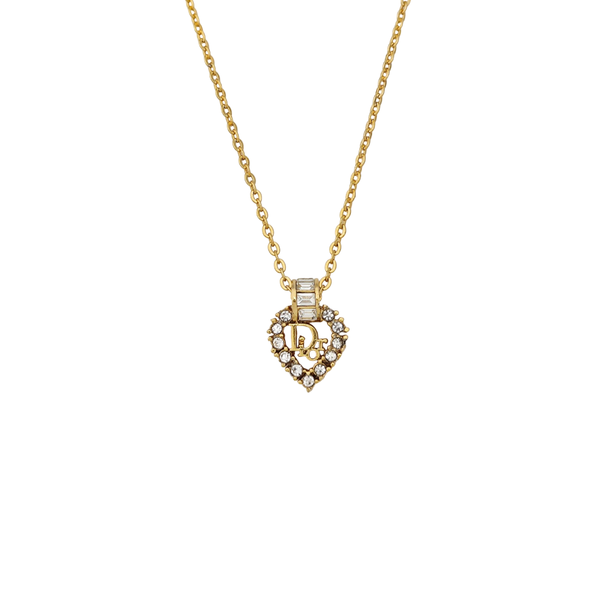 Dior Oblique Metal Gold Necklace