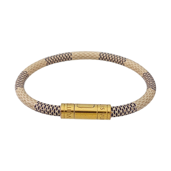 KEEP IT Coated Canvas White Bangle