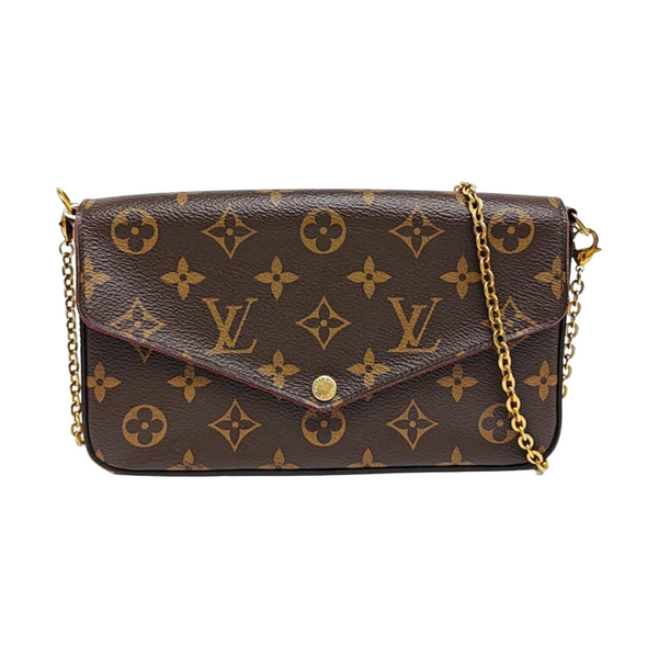 FÉLICIE Monogram Coated Canvas Brown