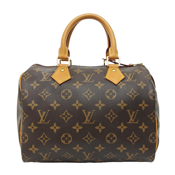 SPEEDY 25 Monogram Coated Canvas Brown