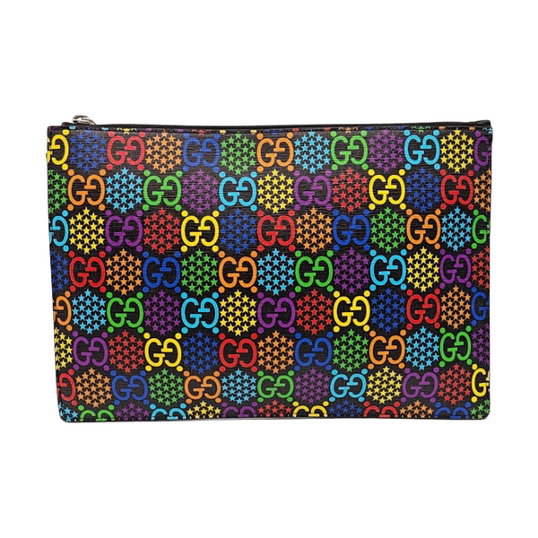 GG Supreme Monogram Coated Canvas Black