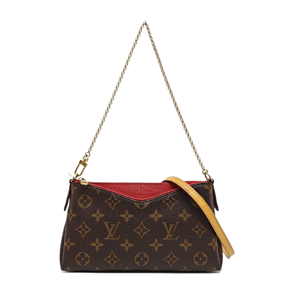 PALLAS Monogram Coated Canvas Brown