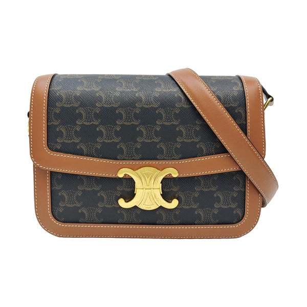 TRIOMPHE Medium Coated Canvas Brown