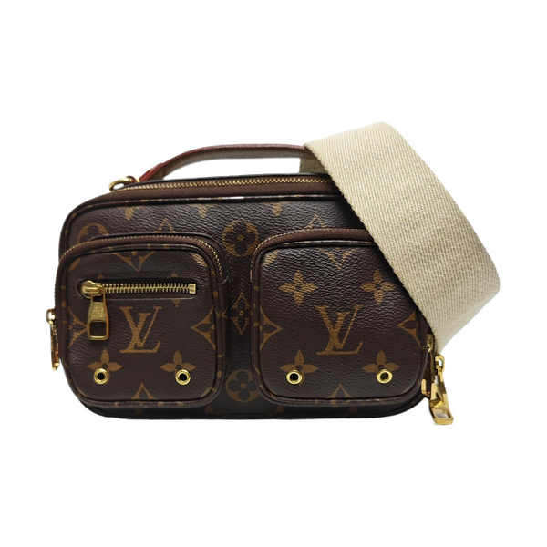 UTILITY Monogram Coated Canvas Brown
