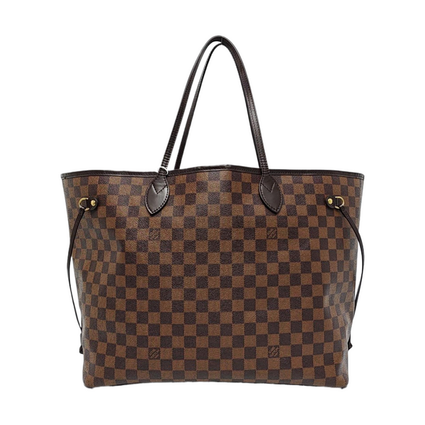 NEVERFULL GM Damier Ebene Coated Canvas Brown