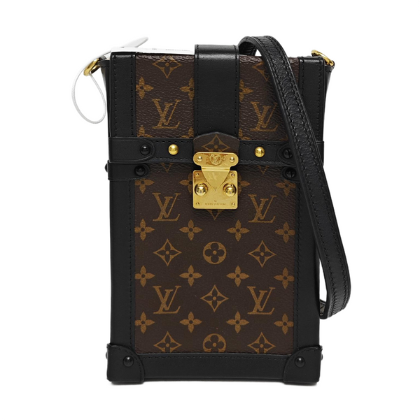 TRUNK Monogram Coated Canvas Brown
