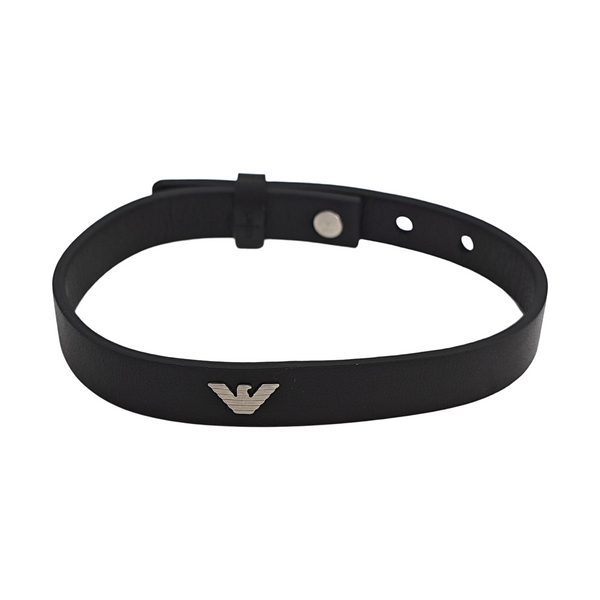 Leather Black Bangle
