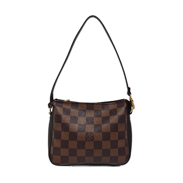 TROUSSE MAKE UP Damier Ebene Coated Canvas Brown