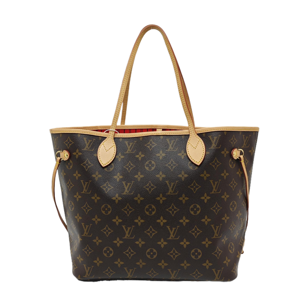 NEVERFULL MM Monogram Coated Canvas Brown