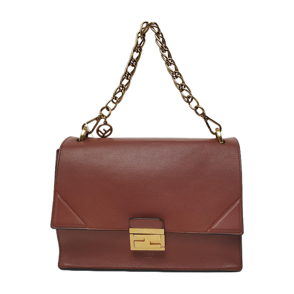 Authenticated pre-owned Kan U Small Calfskin Brown - Shoulder Bag at Looply