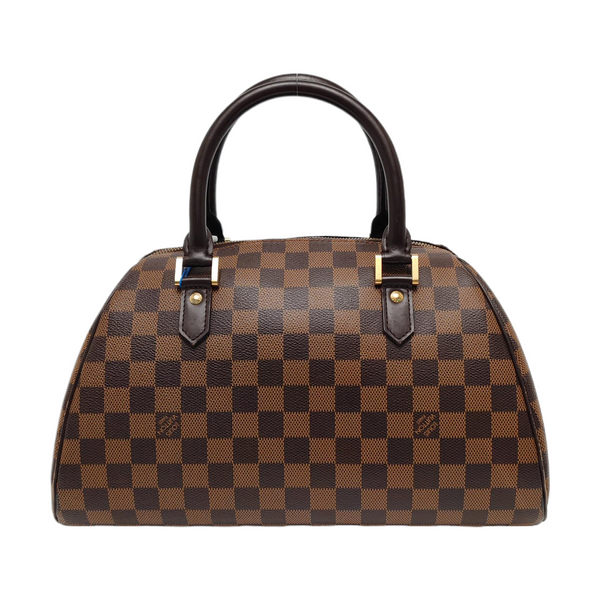 RIBERA MM Damier Ebene Coated Canvas Brown