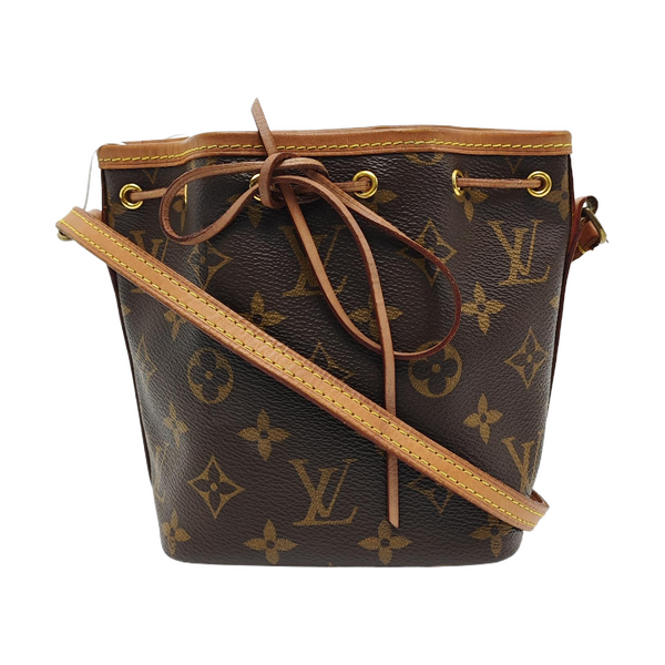 NÉONOÉ Nano Monogram Coated Canvas Brown