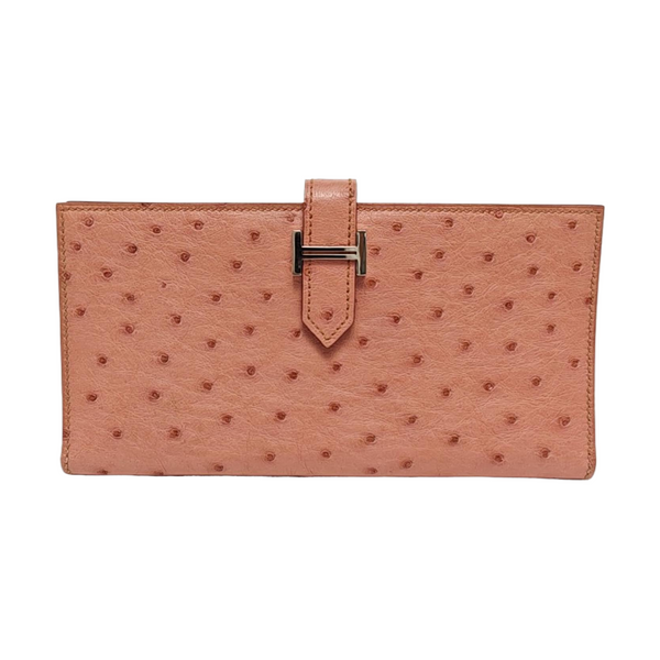 Bearn Ostrich Pink Wallet