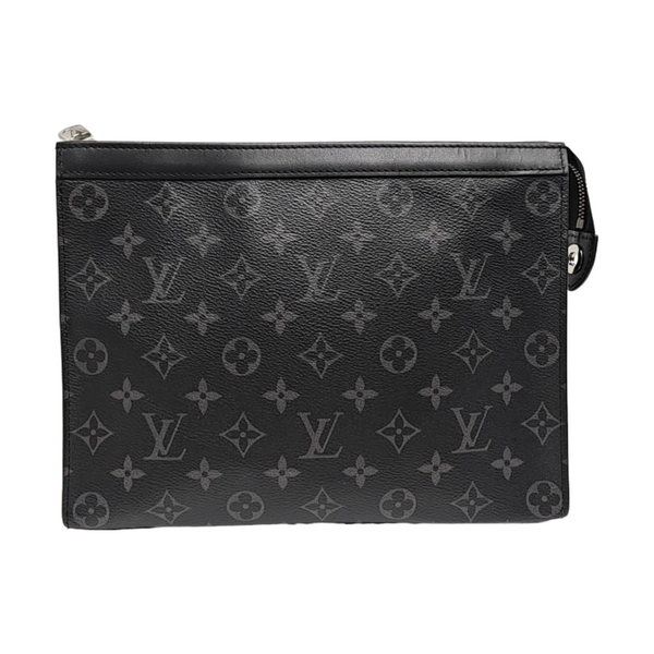 Pochette Voyag MM Monogram Coated Canvas Black
