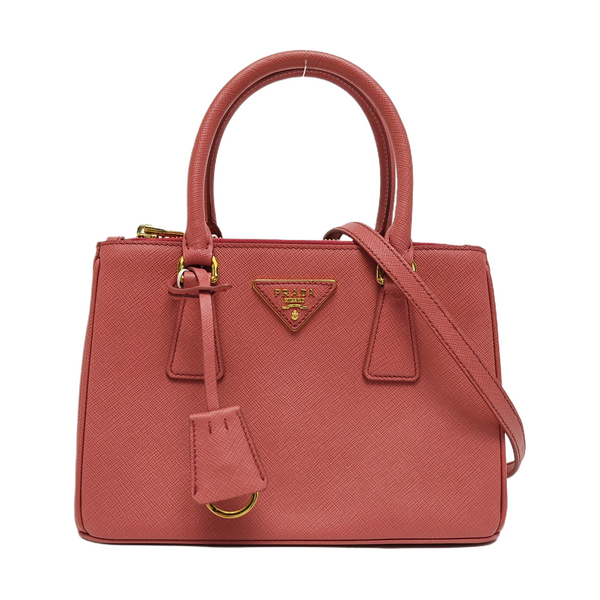 Galleria Small Saffiano Calfskin Red