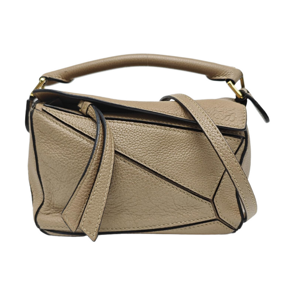 Puzzle Mini Calfskin Beige