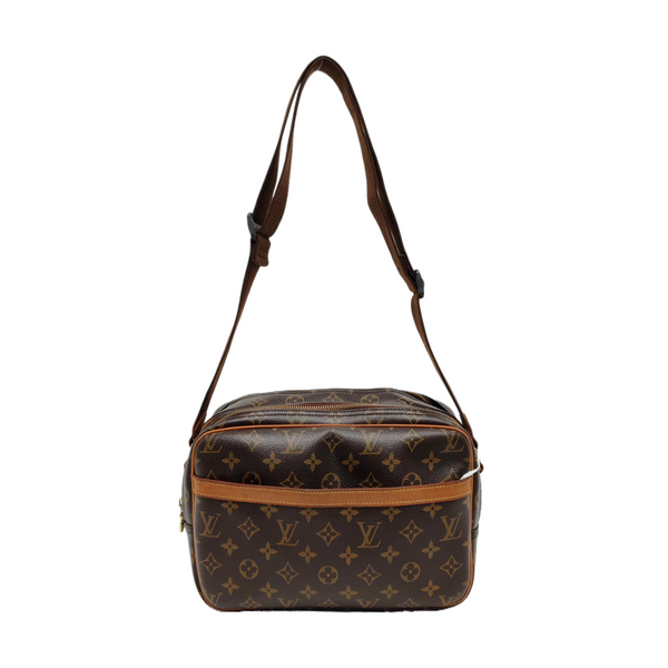 REPORTER Monogram Coated Canvas Brown