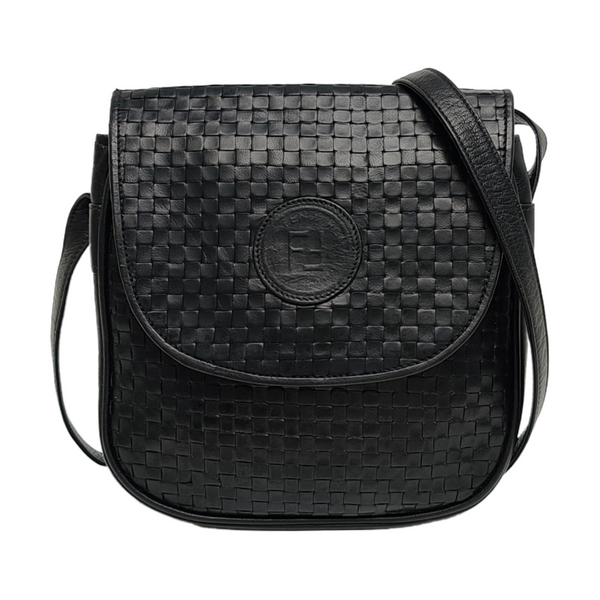 Calfskin Shoulder Bag Black