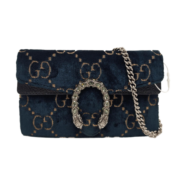 Dionysus Super Mini Monogram Velvet Green