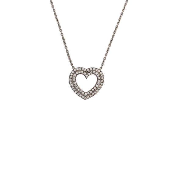 Tiffany Hearts Platinum 950 Silver Necklace