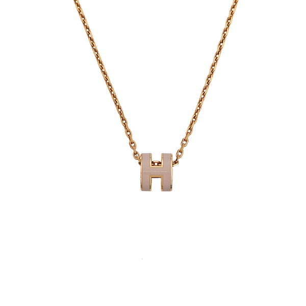Pop H Metal Rose Gold Necklace