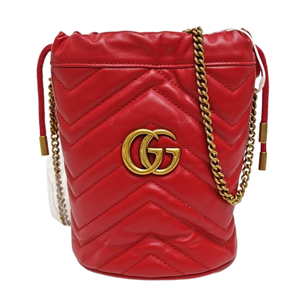 GG Marmont Mini Piel de Becerro Roja