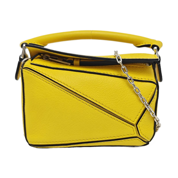 Puzzle Calfskin Yellow