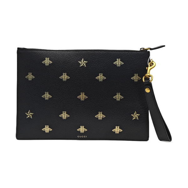 Bee Web Calfskin Black